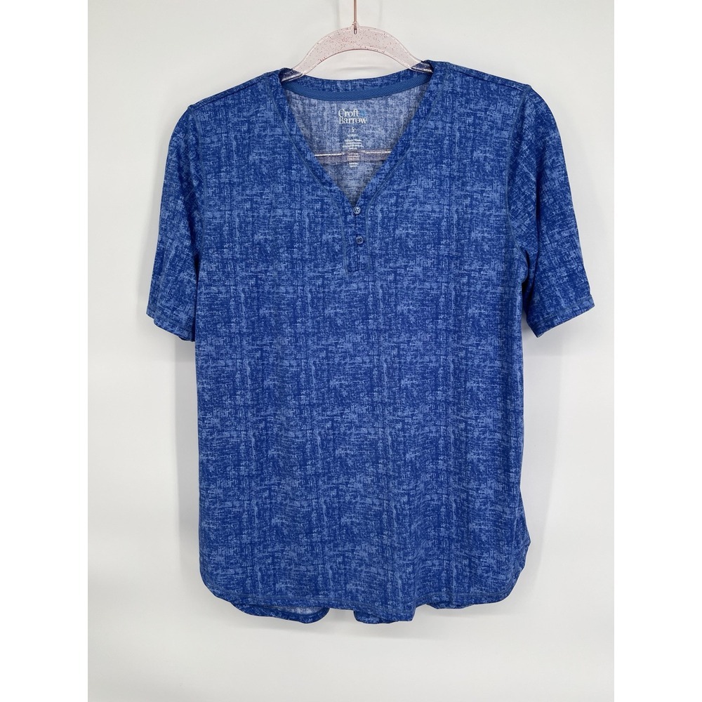 Croft & Barrow Intimates T Shirt Sz S Blue Women's‎ Short Sleeve Pajama Top